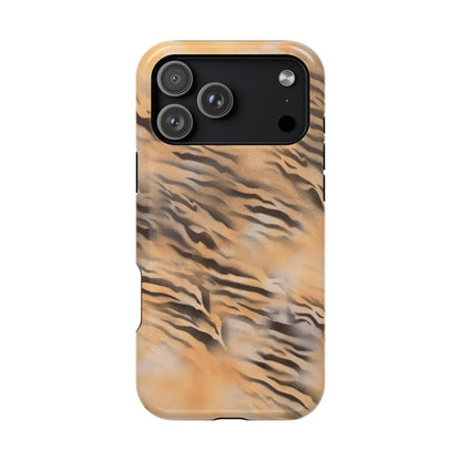 MagSafe "neutral tiger" airbrush iPhone case