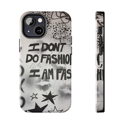 "i am fashion" airbrush iPhone case