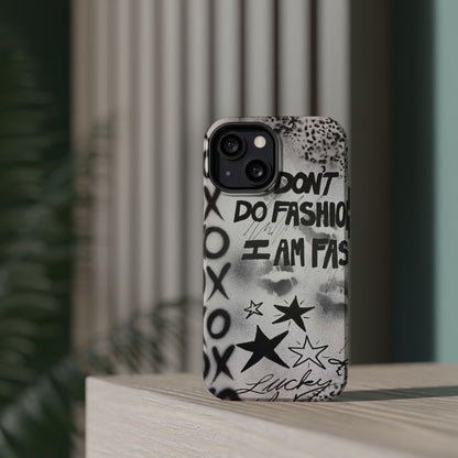 MagSafe "i am fashion" airbrush iPhone case