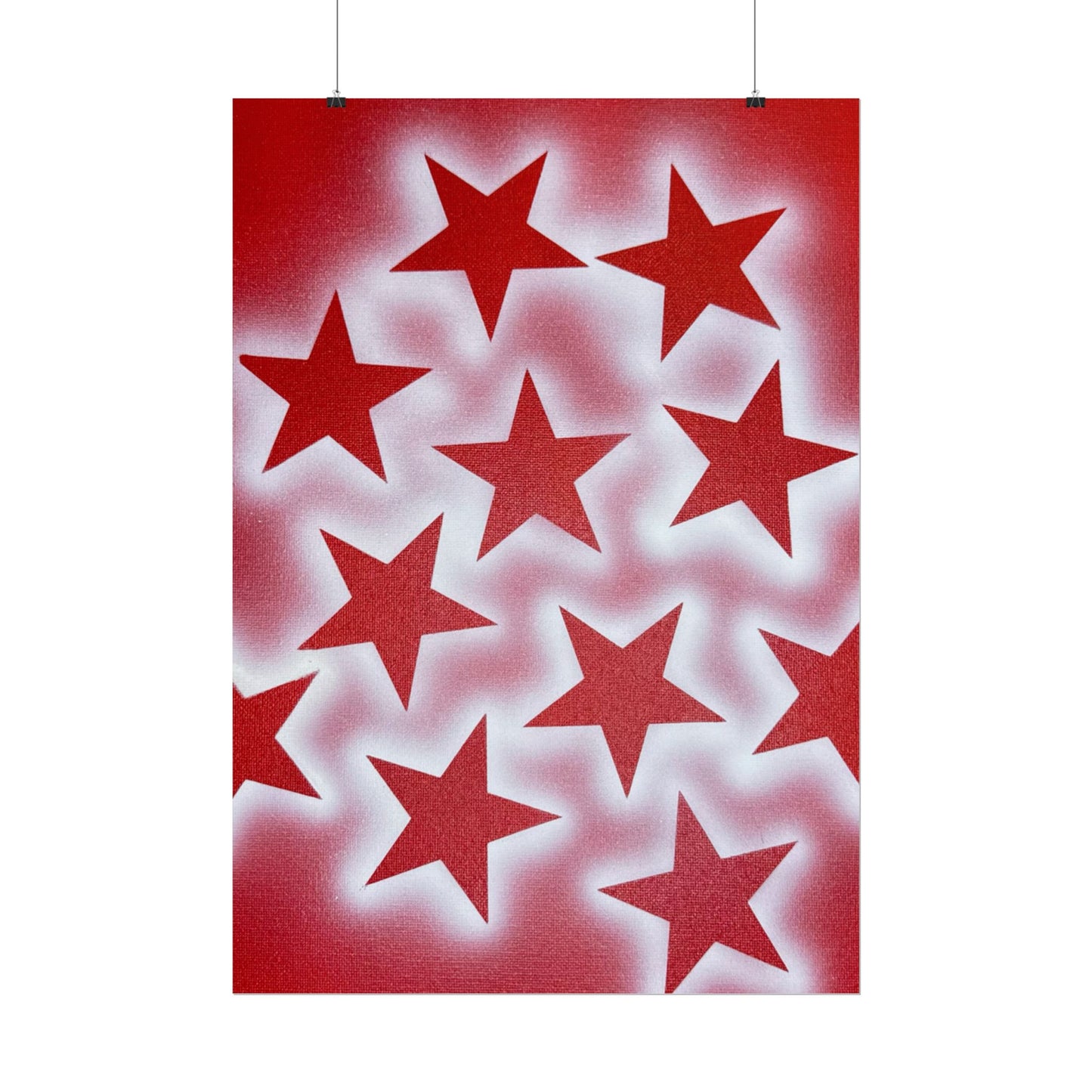 "spicy stardust" airbrush rolled print