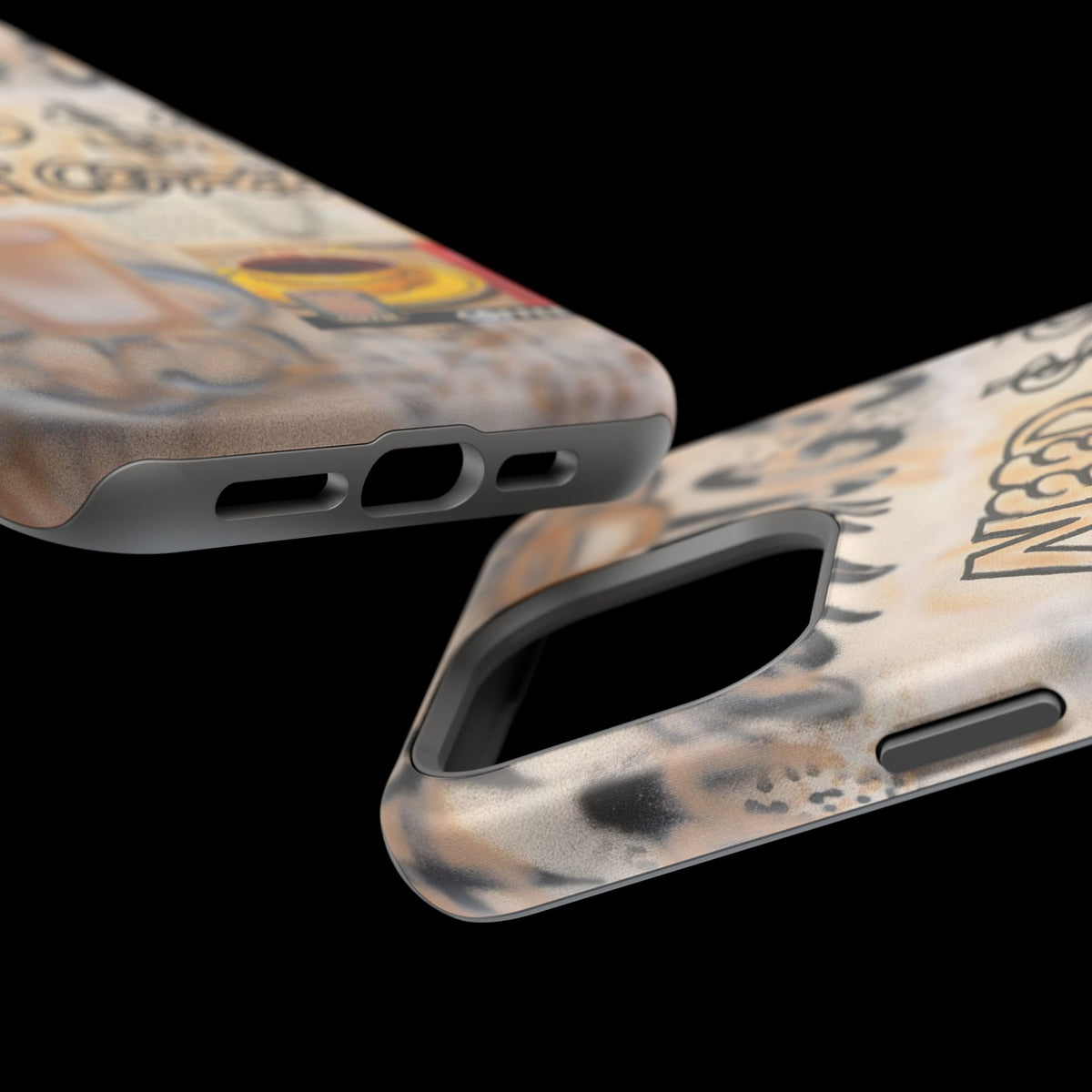 MagSafe "need $$ for coffee" airbrush iPhone case