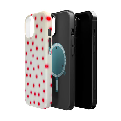 MagSafe "vanilla cherry polka dot" airbrush iPhone case
