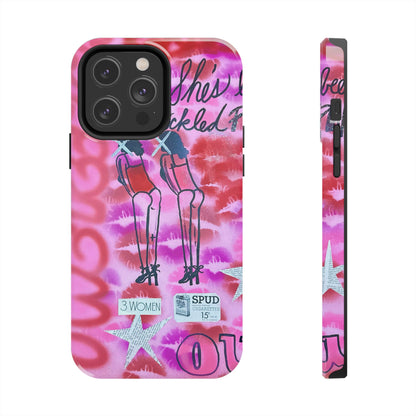 "tickled pink" airbrush iPhone case