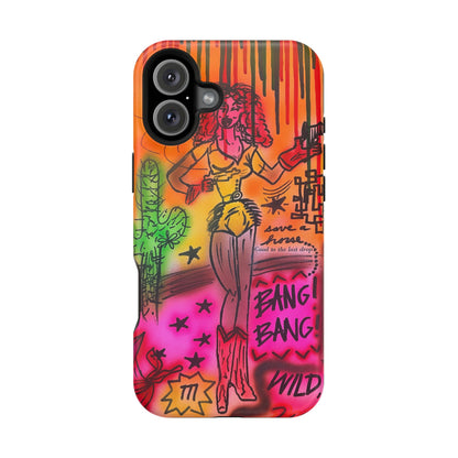 MagSafe "wild, wild west" airbrush iPhone case