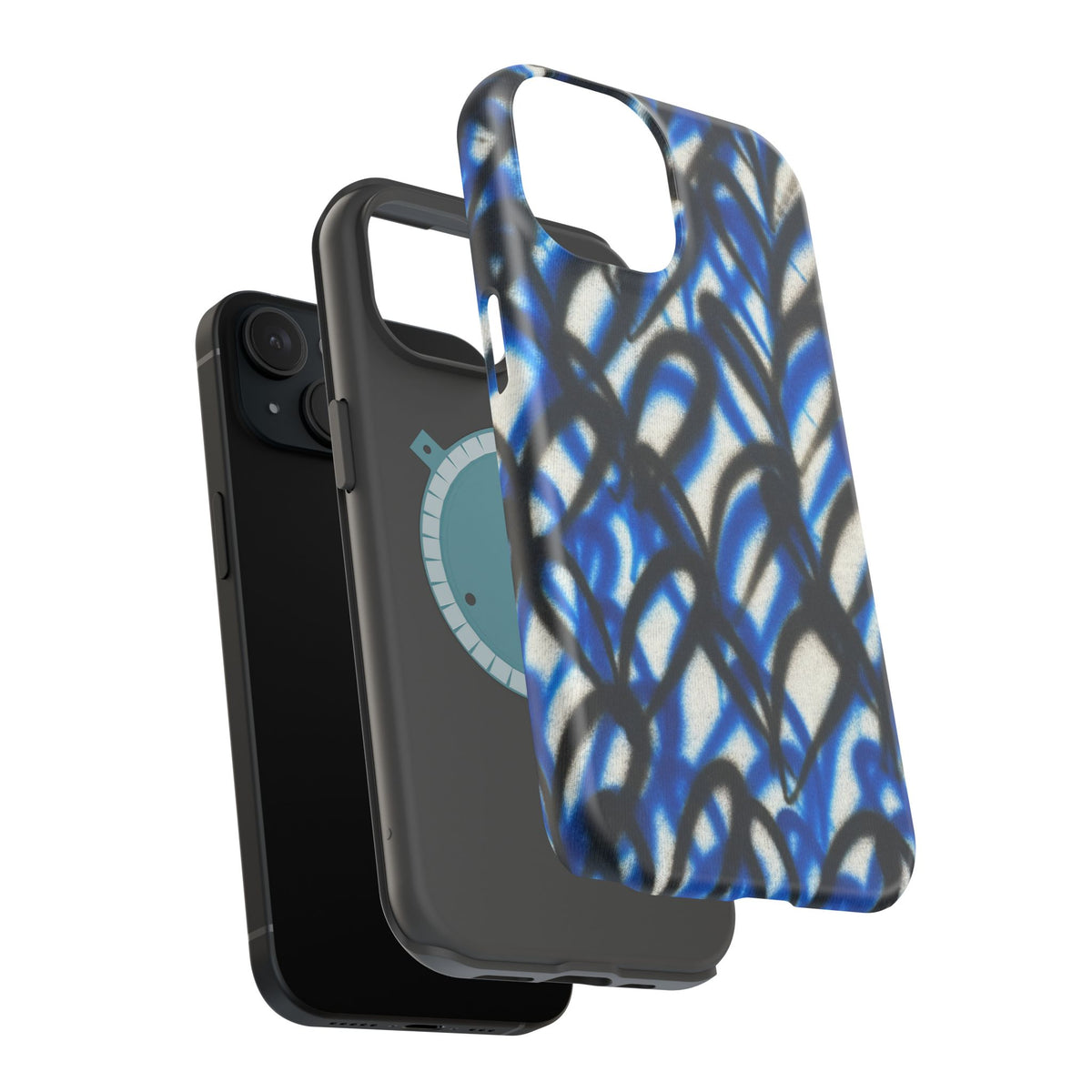 MagSafe "abstract hearts" airbrush iPhone case
