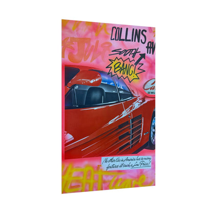 "miami momentos" airbrush rolled print