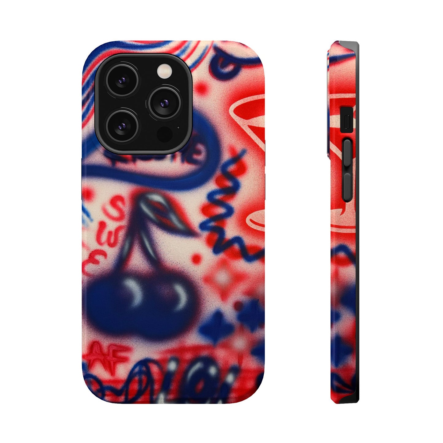 MagSafe „Kiss me“ Airbrush iPhone-Hülle