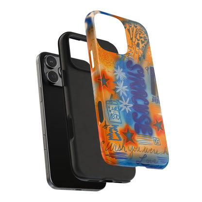 "syracuse" airbrush iPhone case