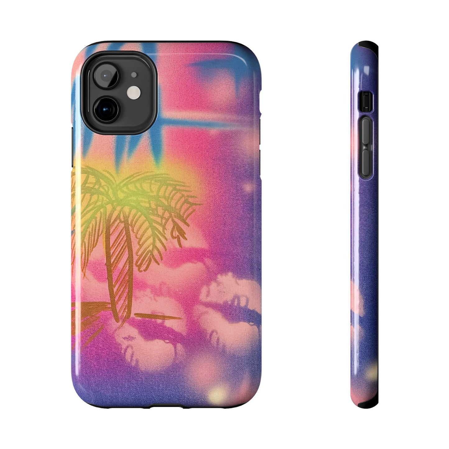 "glowy night" airbrush iPhone case
