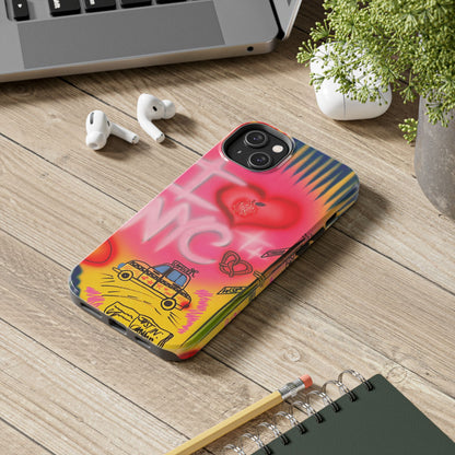 "in the city" airbrush iPhone case