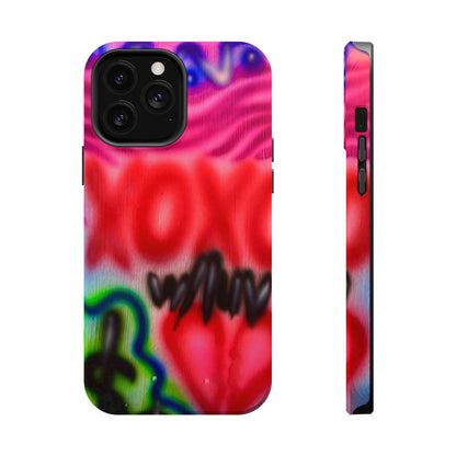 MagSafe Airbrush-iPhone-Hülle „with luv, xoxo“