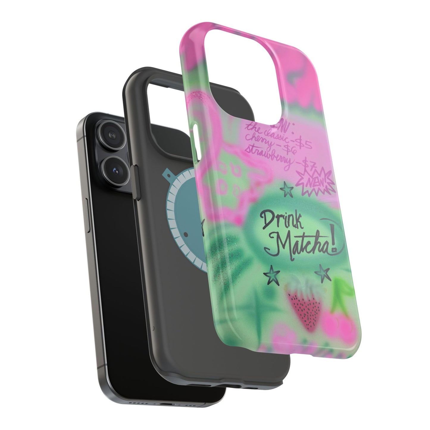 MagSafe "matcha!" airbrush iPhone case