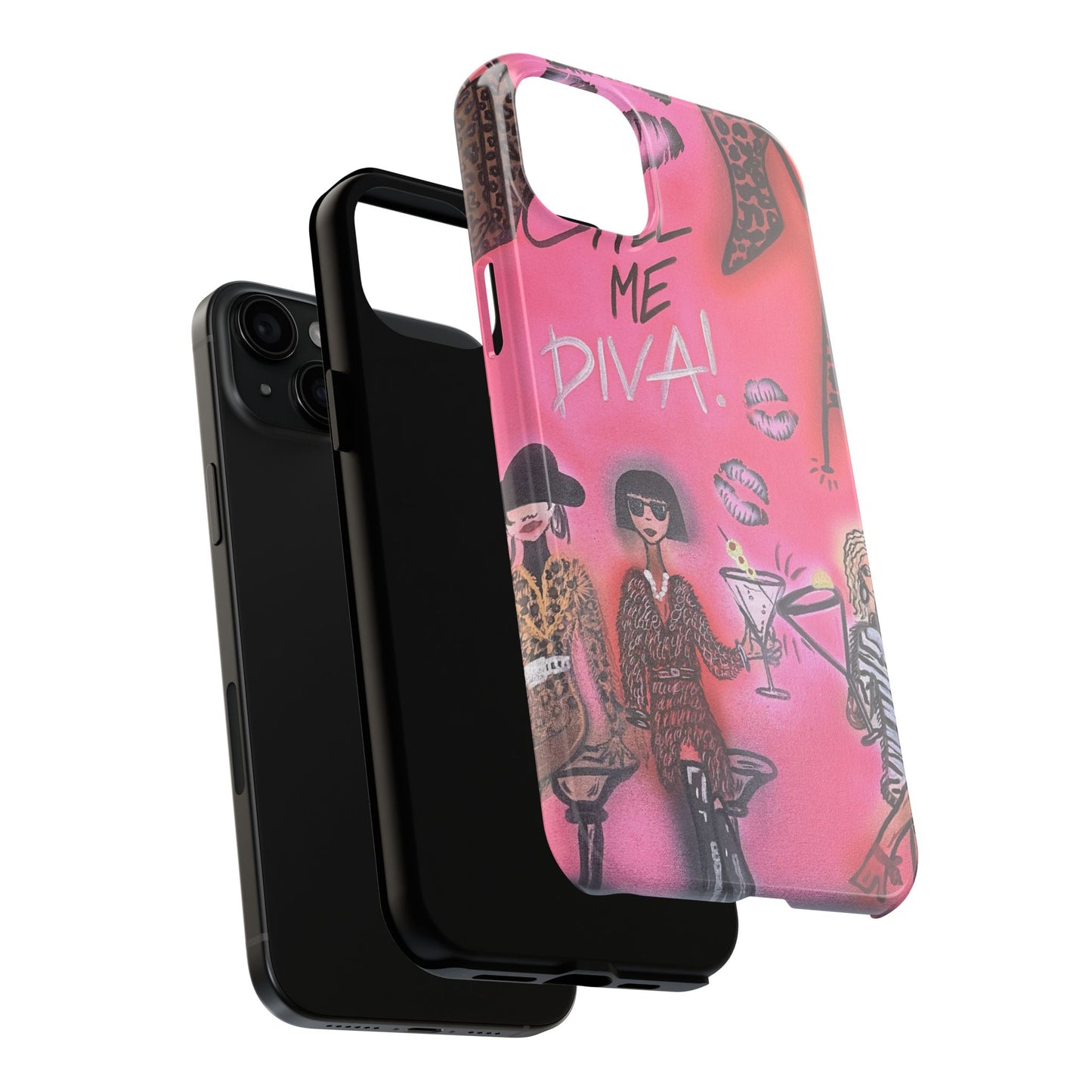 "party diva" airbrush iPhone case