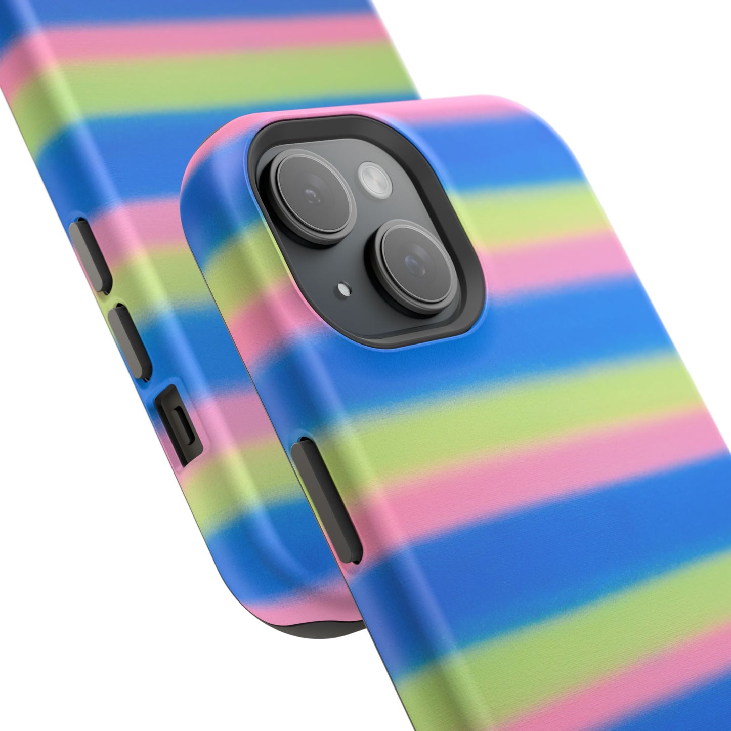 MagSafe "sherbet stripes" airbrush iPhone case