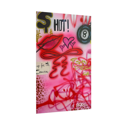 "IT girl" airbrush rolled print