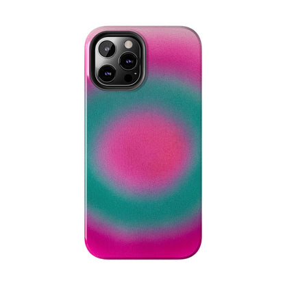 "watermelon swirl" aura airbrush iPhone case