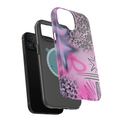 MagSafe "onyx cheetah" Airbrush iPhone Hülle