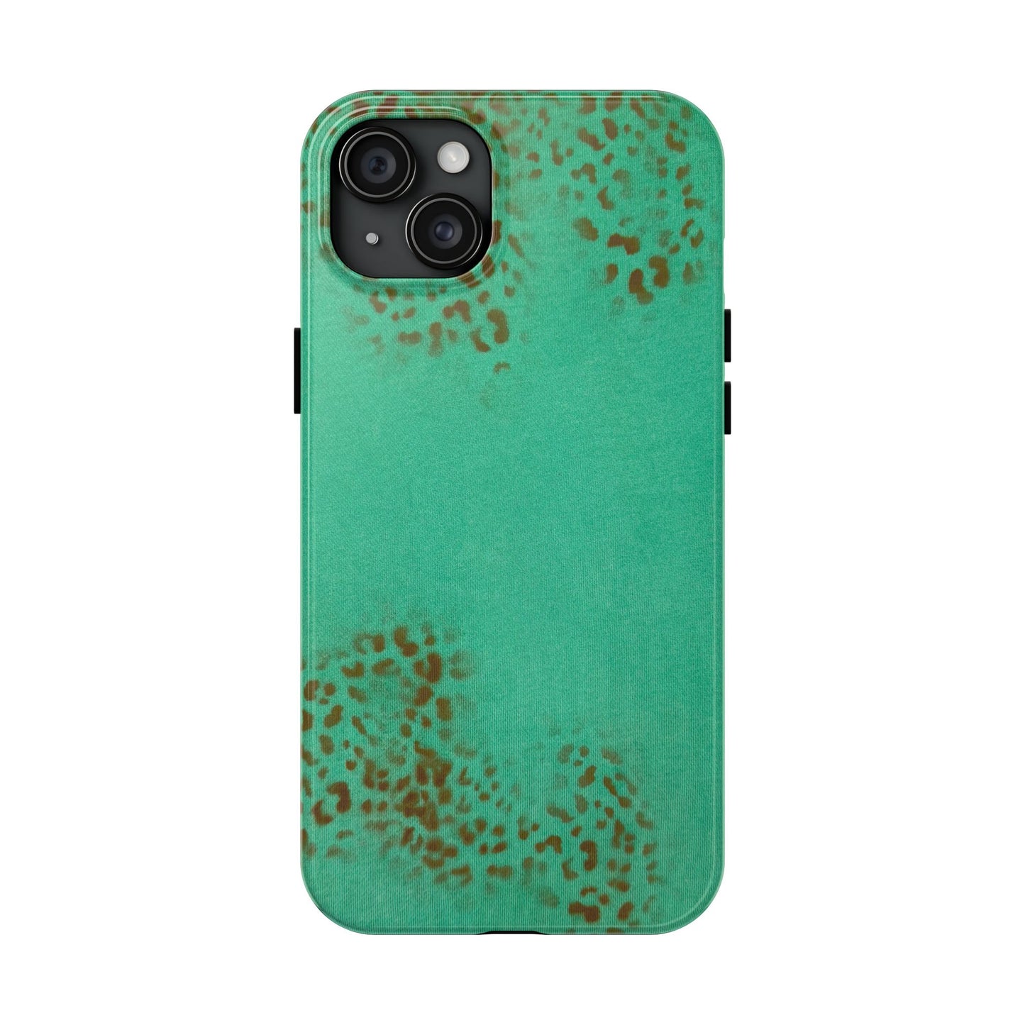 "teal cheetah" airbrush iPhone case