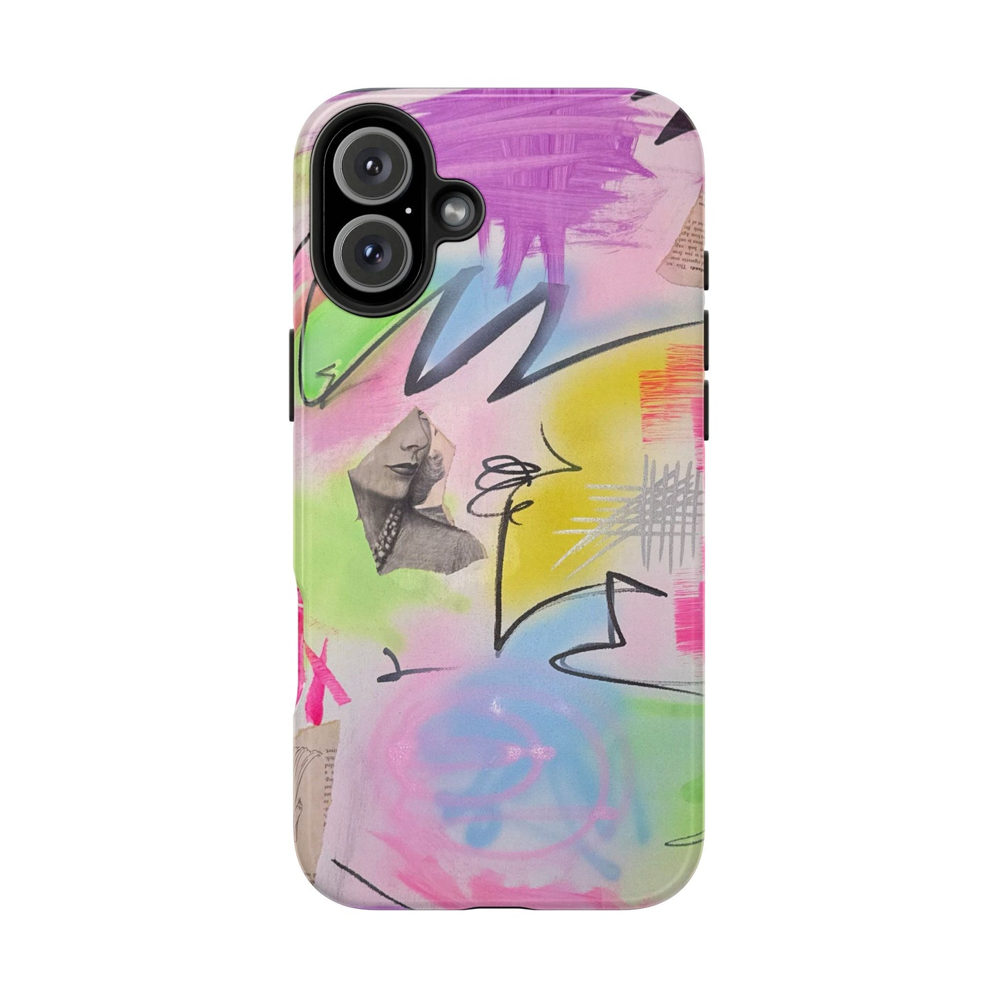 "pastel static" airbrush iPhone case