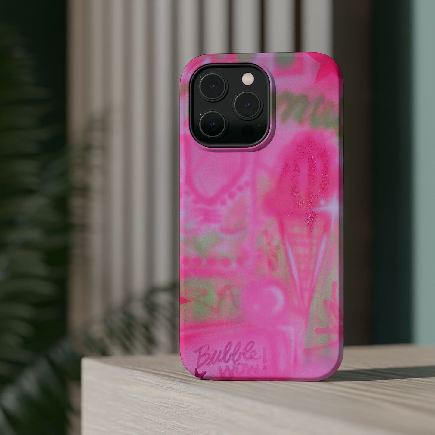 MagSafe "miami matcha" airbrush iPhone case