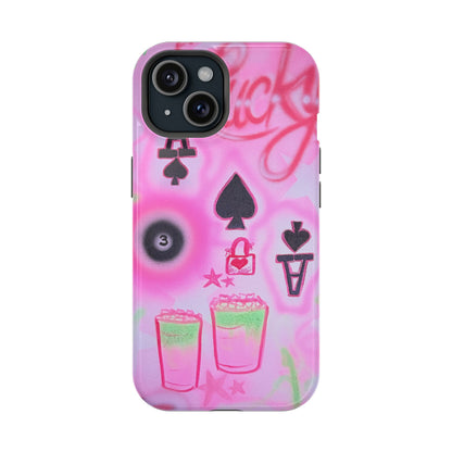 MagSafe "lucky ace" airbrush iPhone case