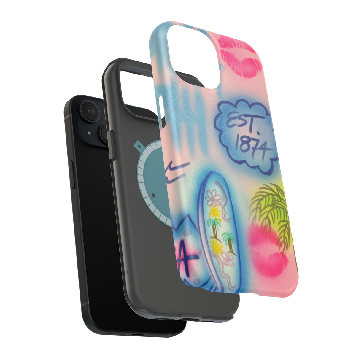 MagSafe "in the wave" airbrush iPhone case