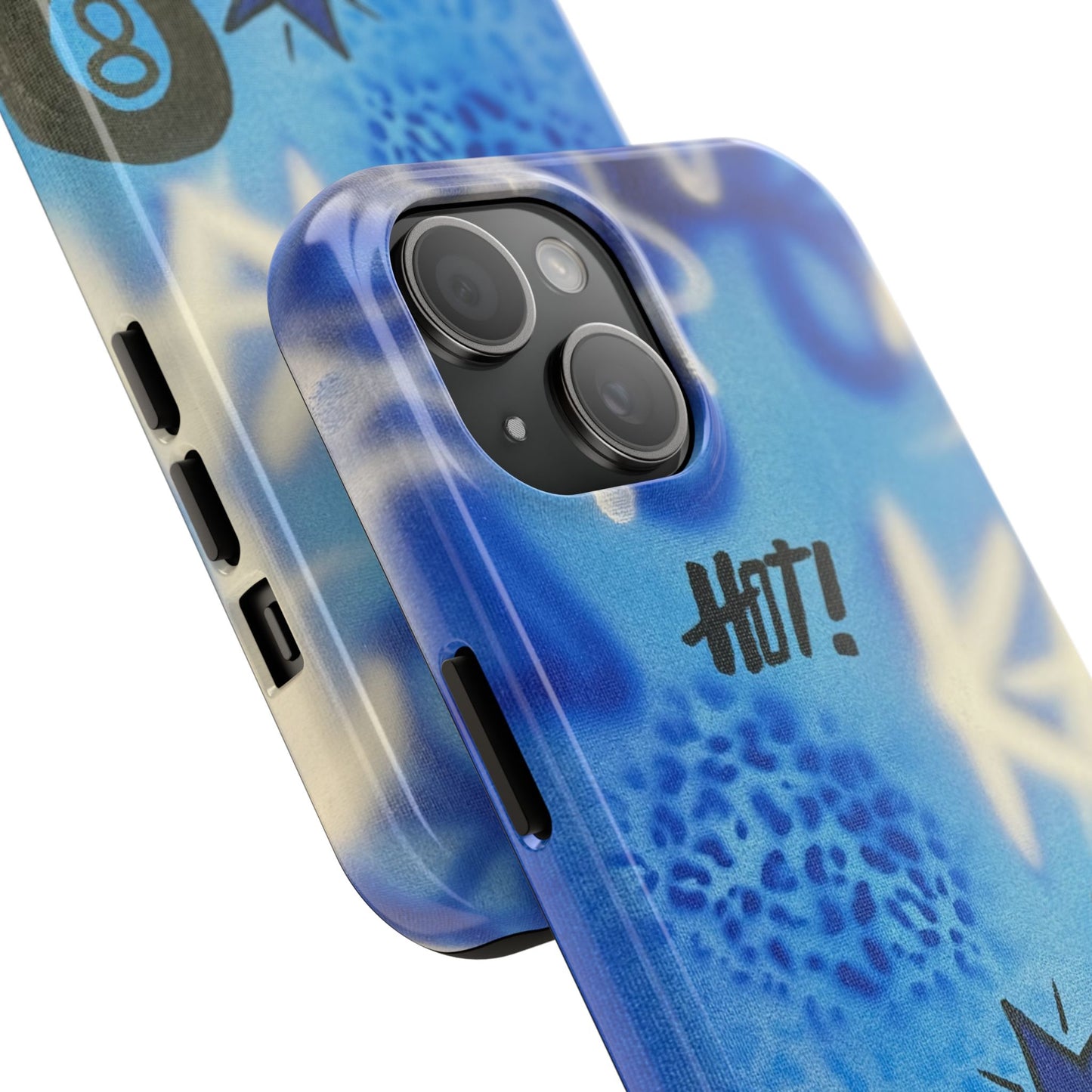 "brilliant blues" airbrush iPhone case