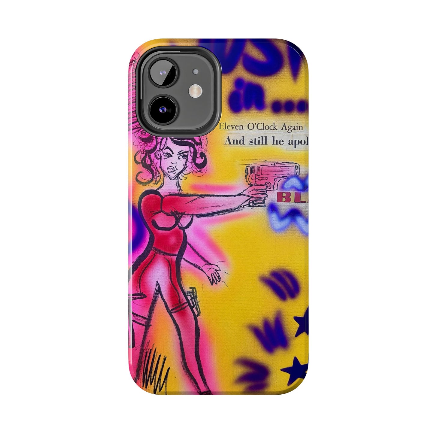 "spiraling thoughts" airbrush iPhone case