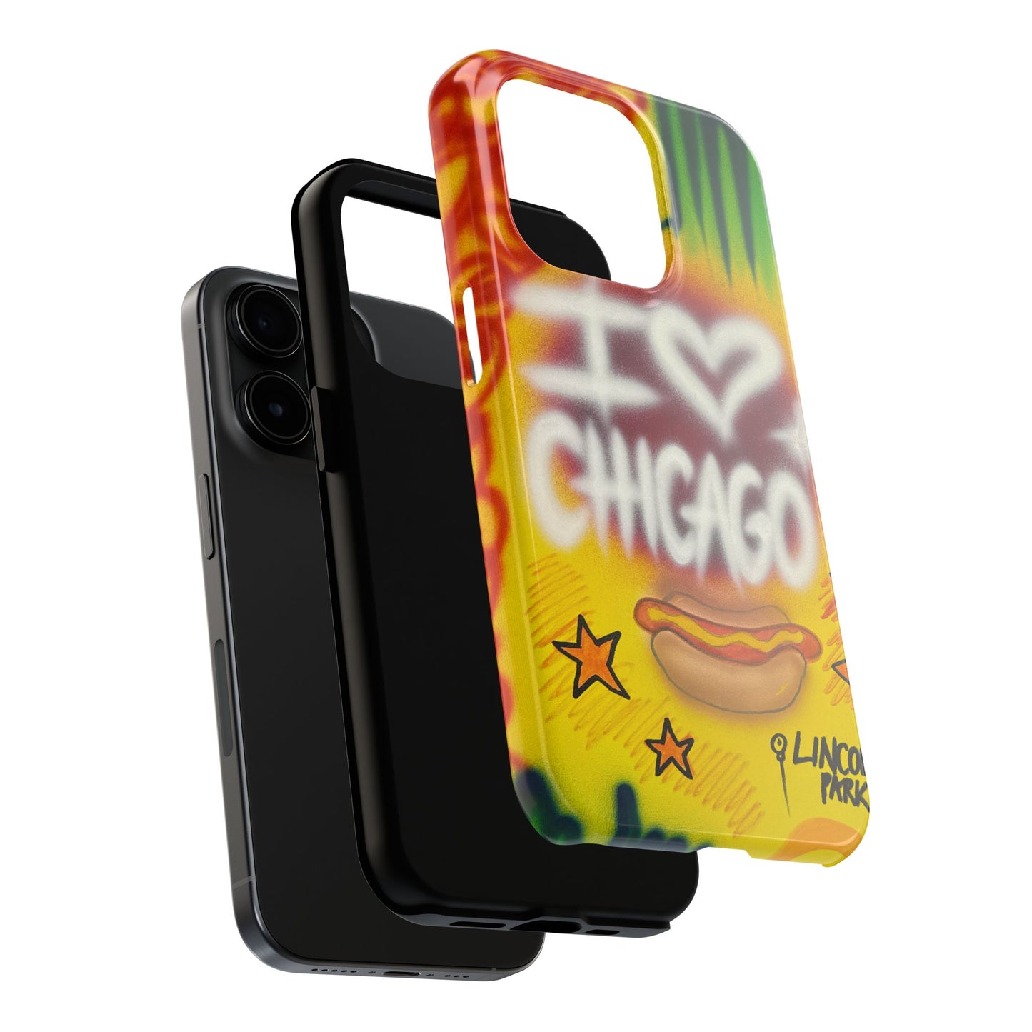 "chicago" airbrush iPhone case