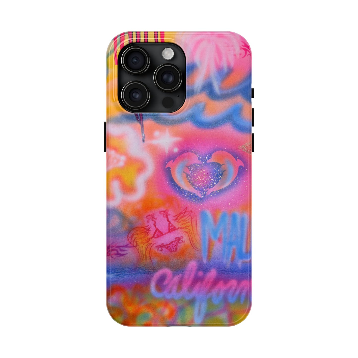 "mornings in malibu" airbrush iPhone case