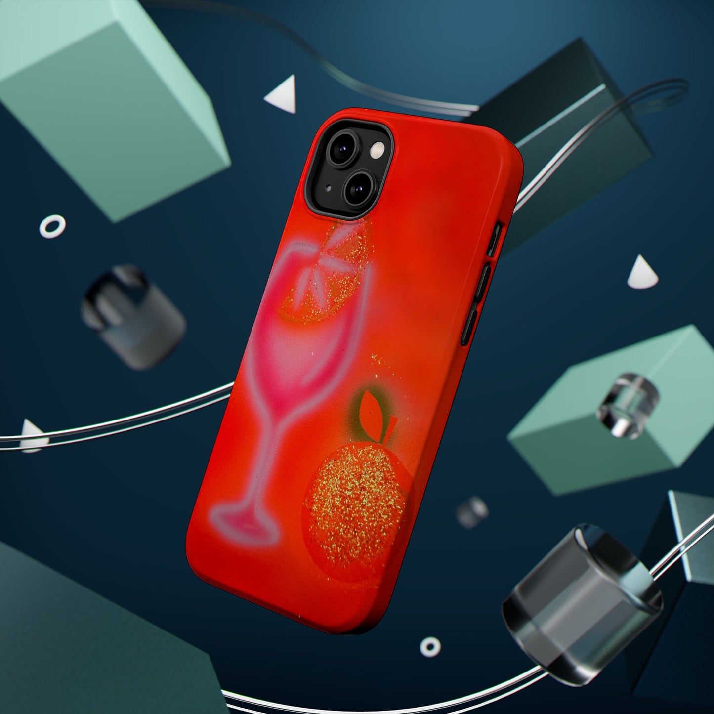 MagSafe "aperol spritz" airbrush iPhone case