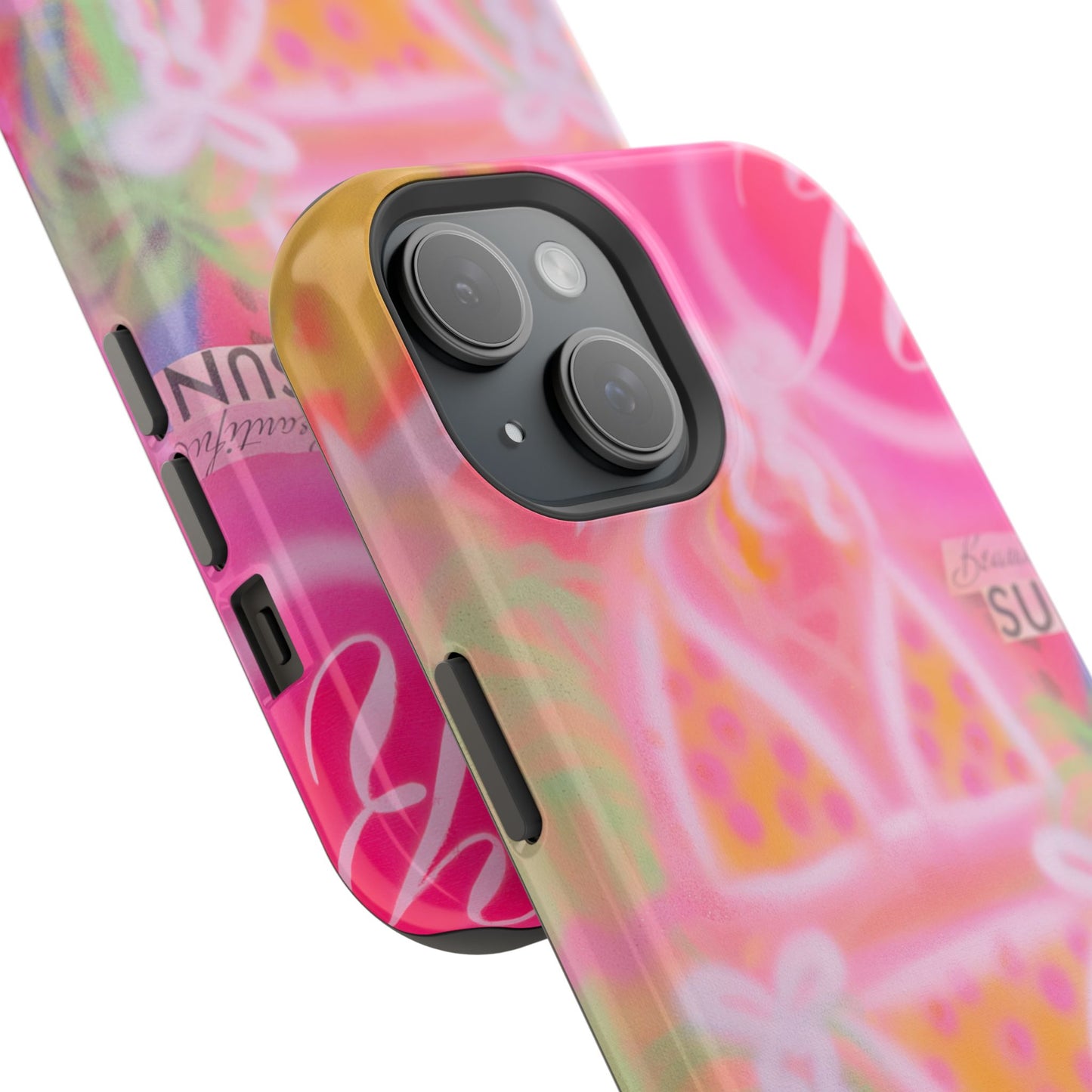 MagSafe "santa monica strawberry" airbrush iPhone case