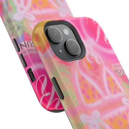 MagSafe "santa monica strawberry" airbrush iPhone case