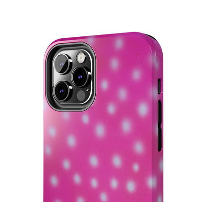 "bubblegum polka dot" airbrush iPhone case