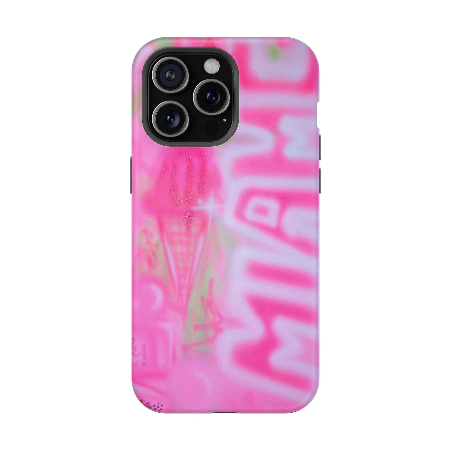 MagSafe "sunset sorbet" airbrush iPhone case
