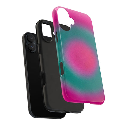 "watermelon swirl" aura airbrush iPhone case