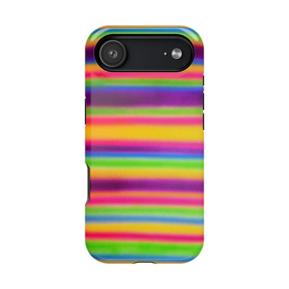 MagSafe "colorful stripes" airbrush iPhone case