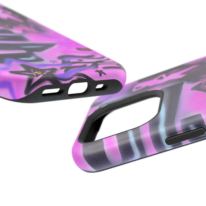 MagSafe "neon nights" airbrush iPhone case