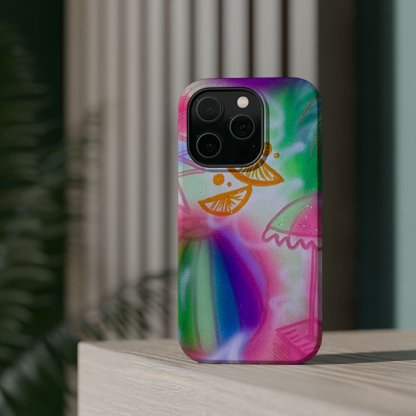 MagSafe "on the beach" airbrush iPhone case