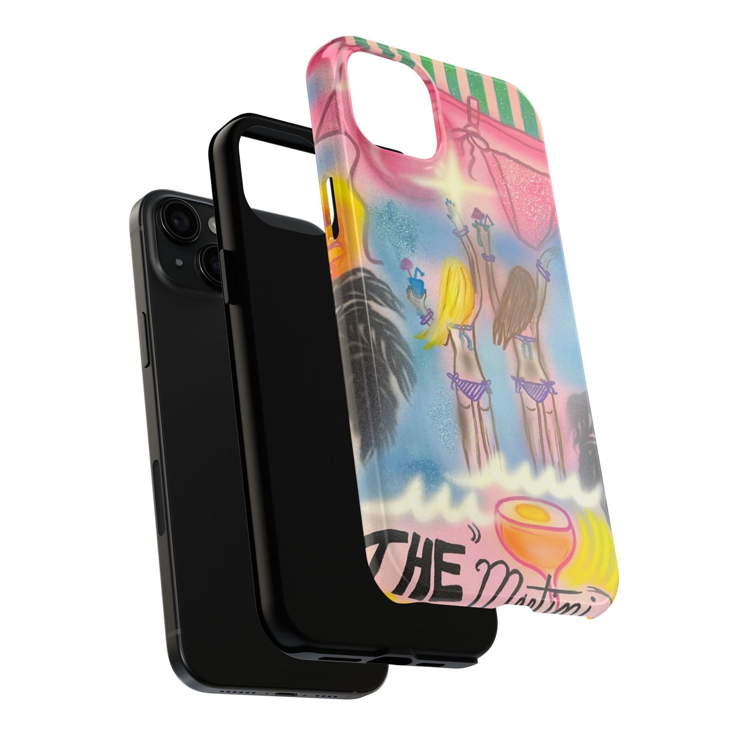 "kinis & tinis" airbrush iPhone case