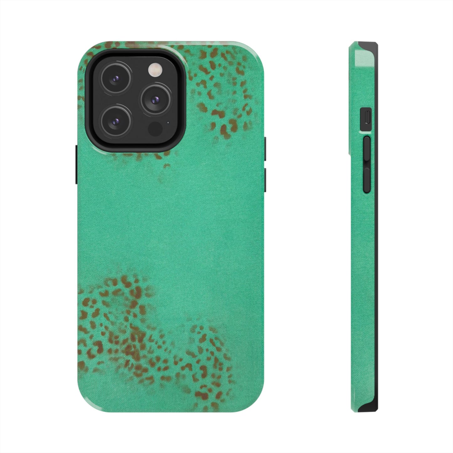 "teal cheetah" airbrush iPhone case