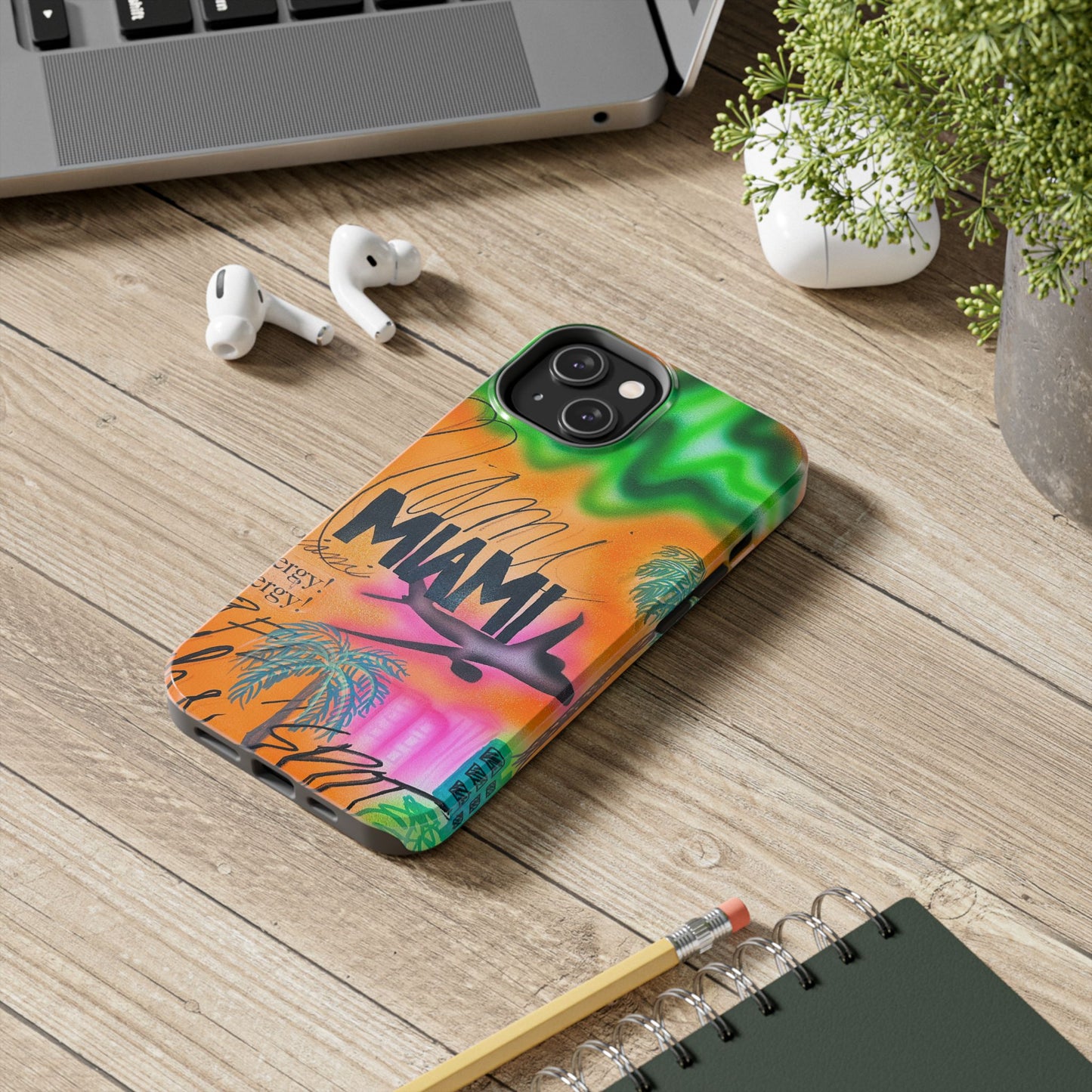 "miami, fl" airbrush iPhone case