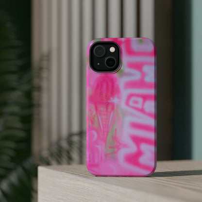 MagSafe "sunset sorbet" airbrush iPhone case