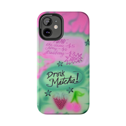"matcha!" airbrush iPhone case