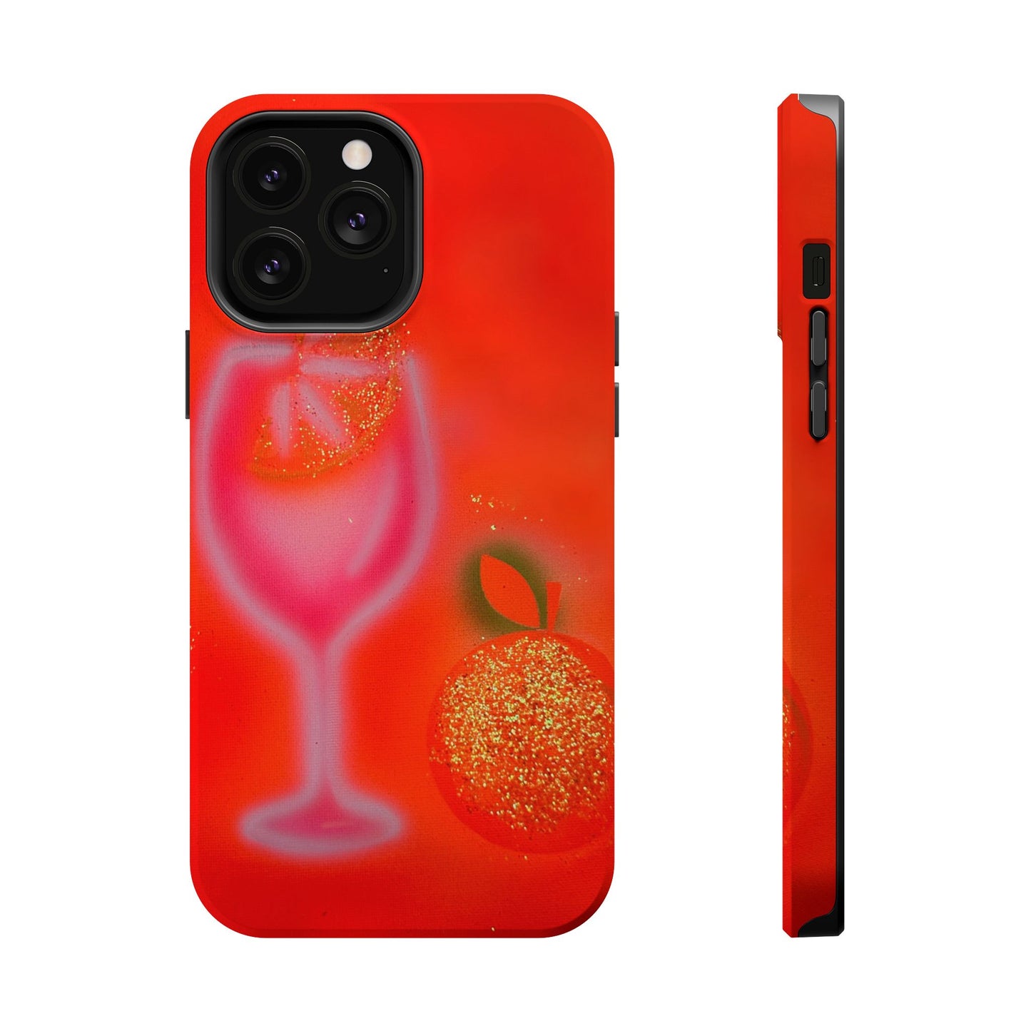 MagSafe "aperol spritz" airbrush iPhone case