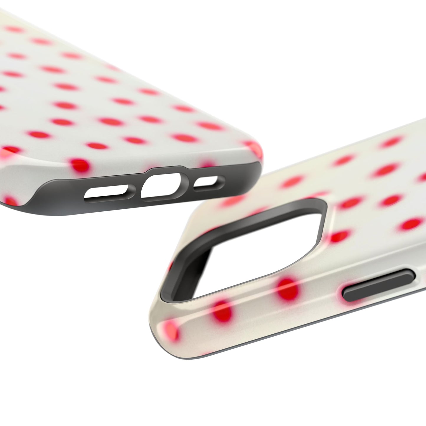 MagSafe "vanilla cherry polka dot" airbrush iPhone case