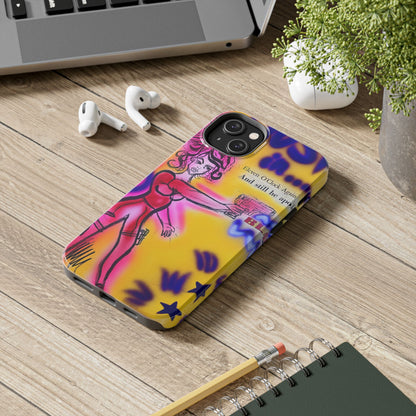 "spiraling thoughts" airbrush iPhone case