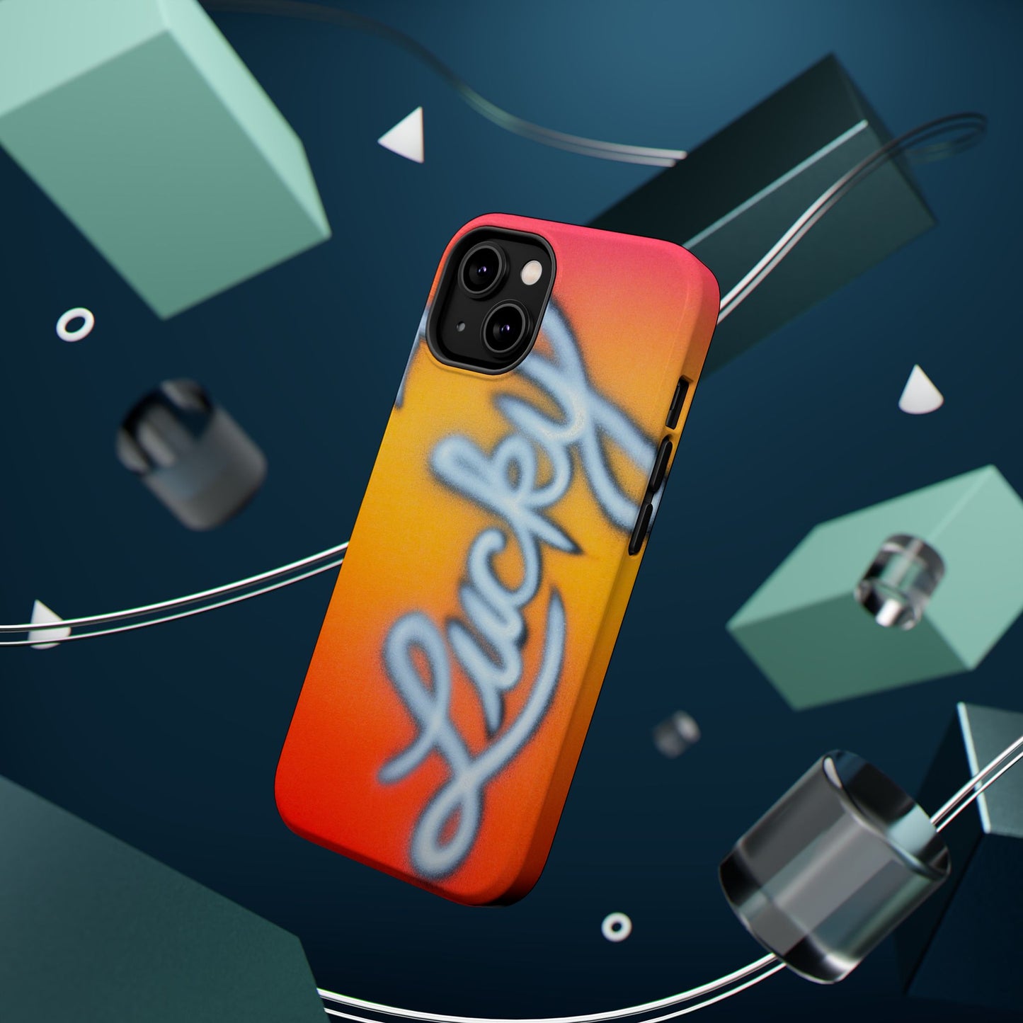 MagSafe "lucky" airbrush iPhone case