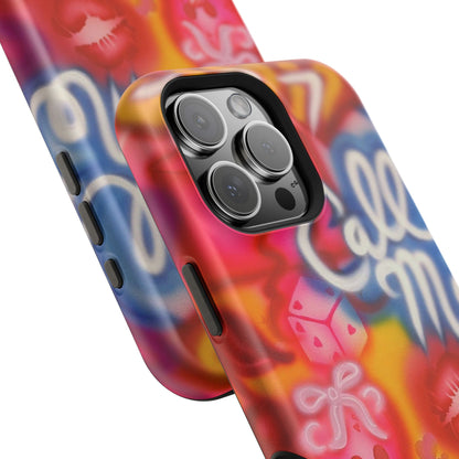 MagSafe "CALL ME!" airbrush iPhone case