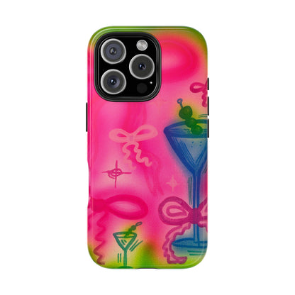 "bow martini" airbrush iPhone case